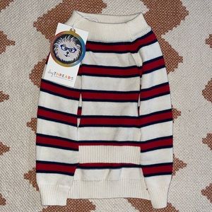 Dog Threads Rugby Stripe Sweater (NWT)